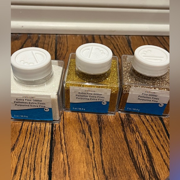 GLITTER LOT CREATOLOGY/ DARICE / MARTHA STEWART EXTRA FINE AND CHUNKY GLITTER - Picture 4 of 9